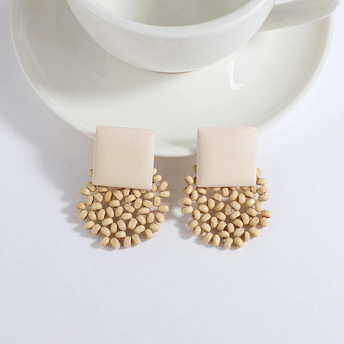 Hangende Oorbellen in Boheemse Stijl met Natuurlijke Uitstraling 