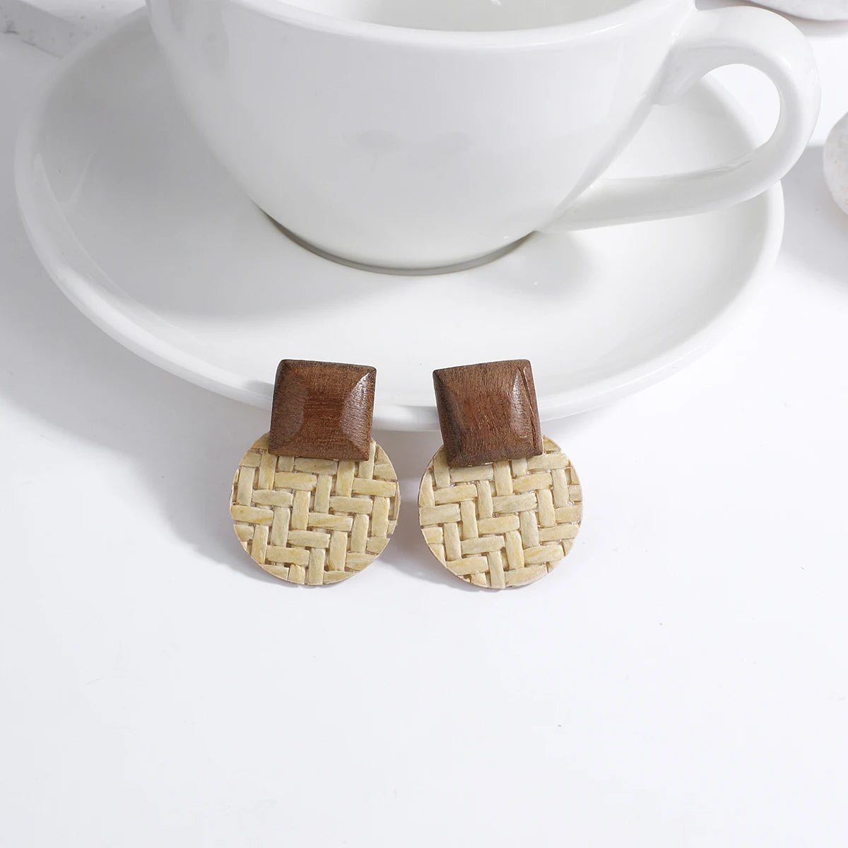 Hangende Oorbellen in Boheemse Stijl met Natuurlijke Uitstraling 