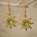 Boucles d'Oreilles Pendantes de Style Vintage Soleil