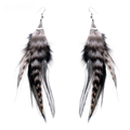 Boucles d'Oreilles Pendantes Plumes de Faisan