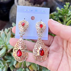 Hangers voor vrouwen Arabische bruiloft oorbellen rood