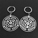 Boucles d'Oreilles Pendantes Roue d'Hécate Strophalos Femme