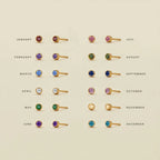 Geboortesteen oorbellen