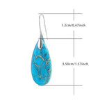 Natuursteen Lange Oorbellen 