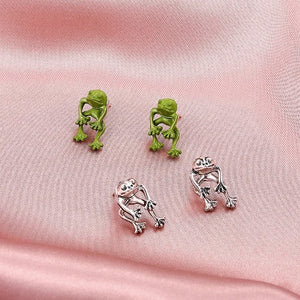 Boucles d'Oreilles pour Femme Grenouille