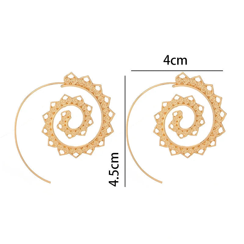 Spiraal Creoolse Oorbellen Dames