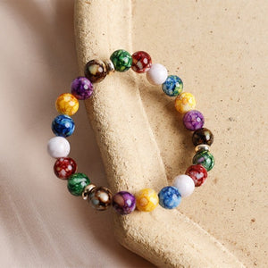 Bracelet 7 Chakras Gourmette Homme Femme Enfant Pierres