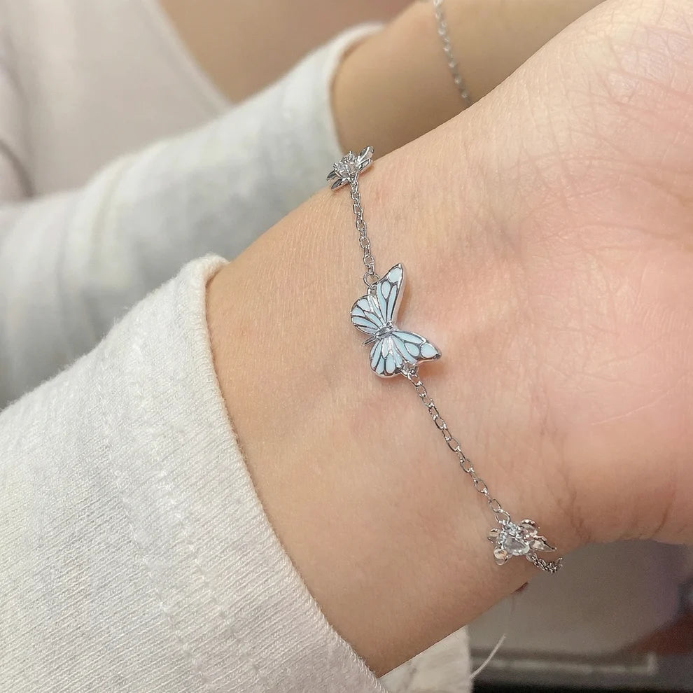 Bracelet ailes de lumière papillon