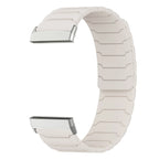 Magnetische band voor Fitbit Versa 3, Versa 4, Sense 1 en Sense 2 horloge wit