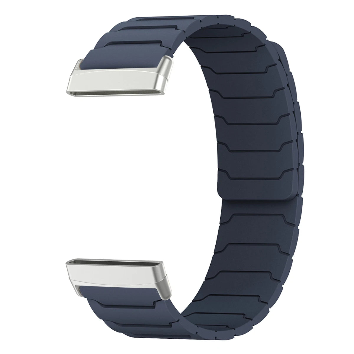Magnetische band voor Fitbit Versa 3, Versa 4, Sense 1 en Sense 2 horloge blauw