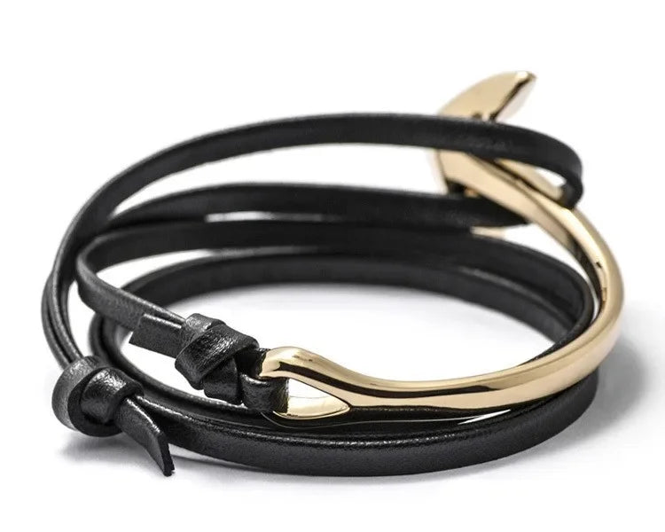 Brede verstelbare ankerarmband