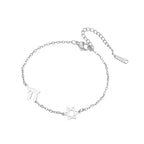 Verstelbare armband met de <span data-glossary-id="etoile-de-david">Davidster</span> en <span data-glossary-id="chai">Chai</span> symbolen van Joodse verbondenheid zilver