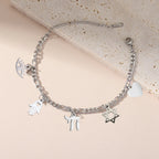 Verstelbare armband met juwelen van Joodse bescherming in zilver