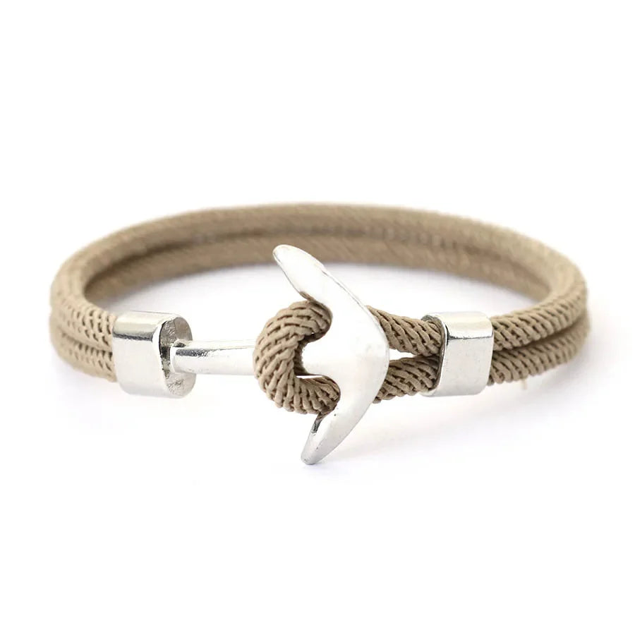 Ankerarmband beige