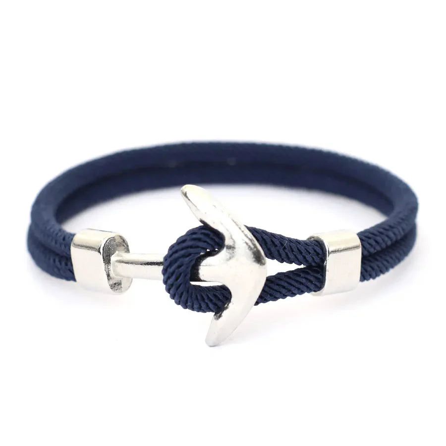 Ankerarmband marineblauw