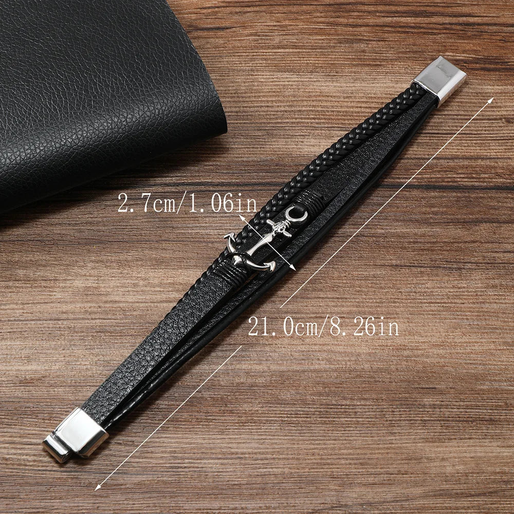 Brede ankerarmband