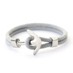 Ankerarmband grijs 