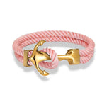 Ankerarmband voor heren roze