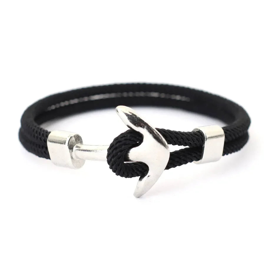 Ankerarmband zwart