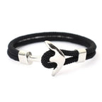 Ankerarmband zwart