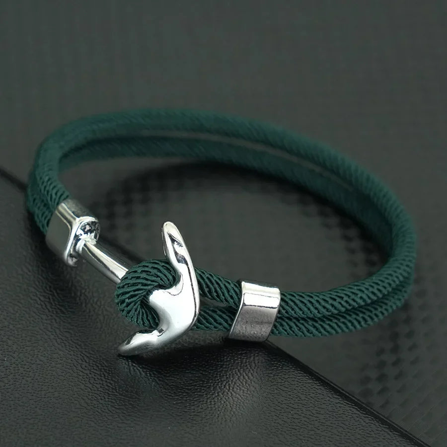 Ankerarmband groen