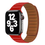 Bracelet Apple Watch à Fermoir Magnétique rouge