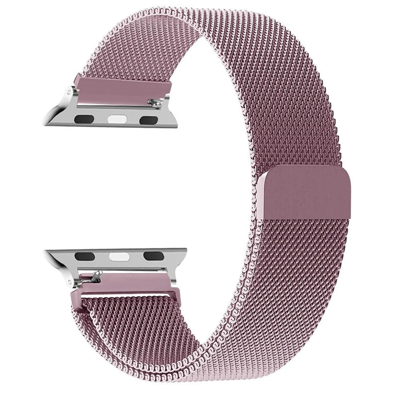 Bracelet Apple Watch Magnétique en Acier fuschia