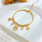 Levensboomarmband versierd met strass