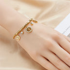 Levensboomarmband versierd met strass