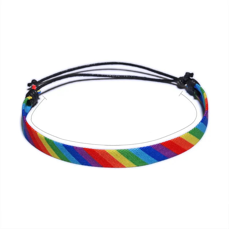 Verstelbare regenboogarmband