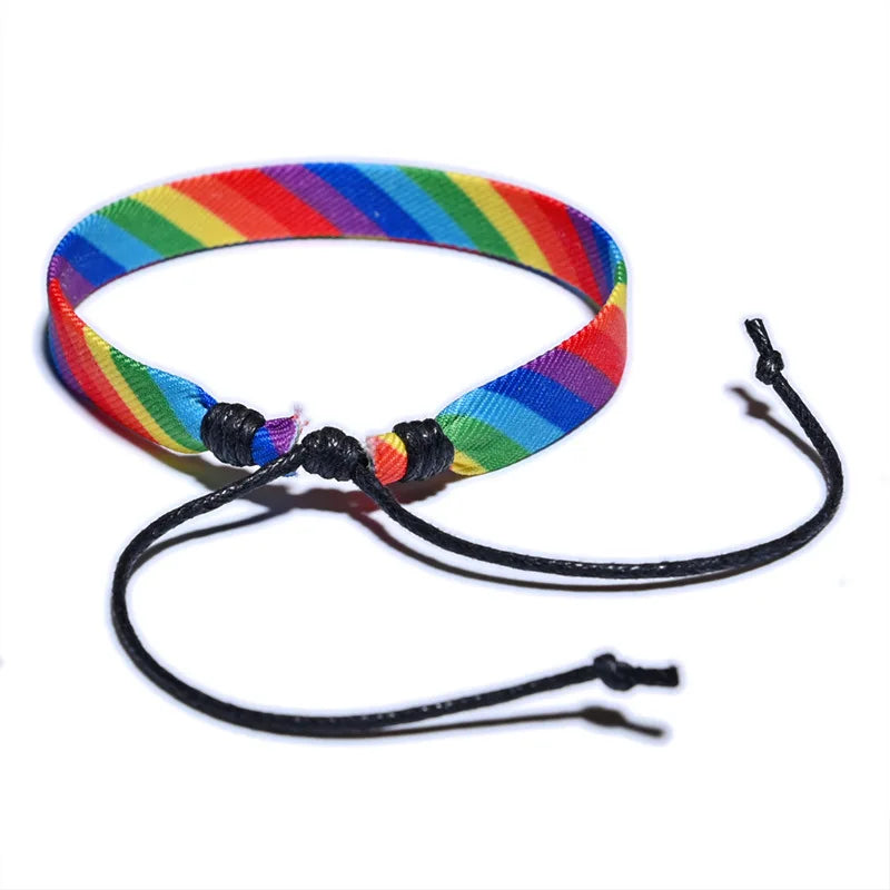 Verstelbare regenboogarmband