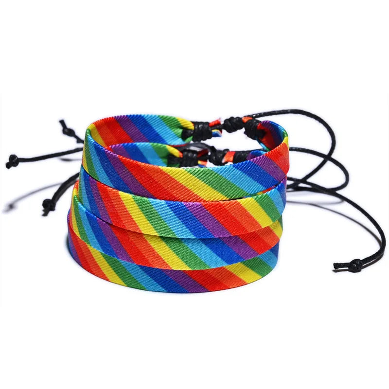 Verstelbare regenboogarmband