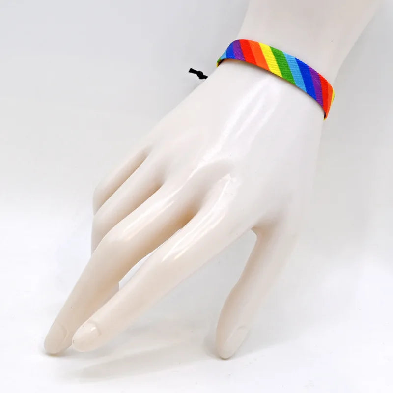 Verstelbare regenboogarmband 
