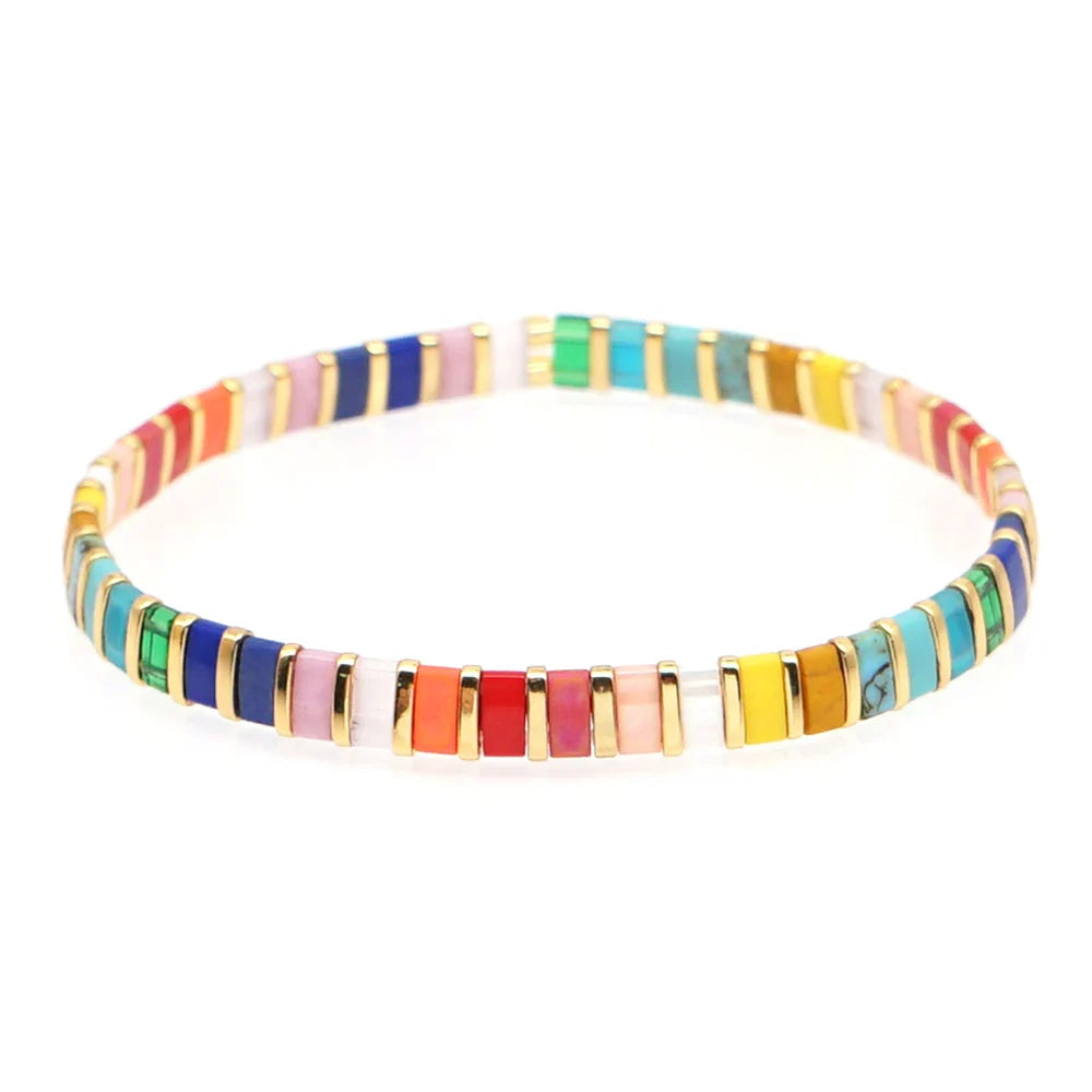 Dames regenboogarmband