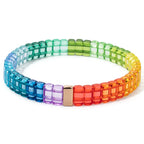 Oranje regenboogarmband