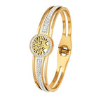 Bracelet avec Arbre de Vie et Cristal or