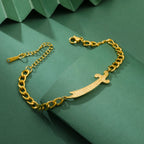 Armband met Arabisch Ali Zulfiqar zwaard in goud