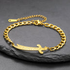 Armband met Arabisch Ali Zulfiqar zwaard in goud