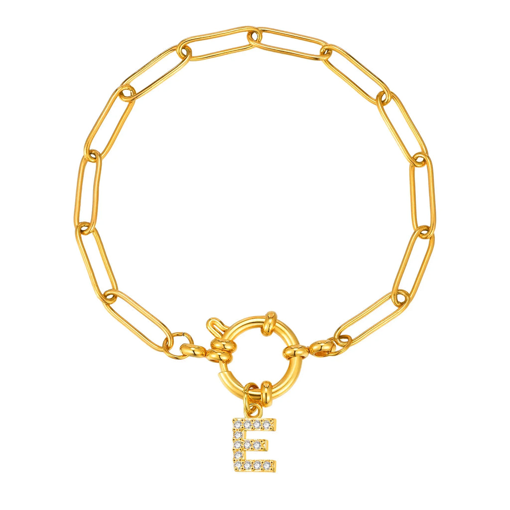 Gepersonaliseerde armband met initiaal e