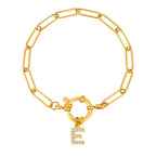 Gepersonaliseerde armband met initiaal e