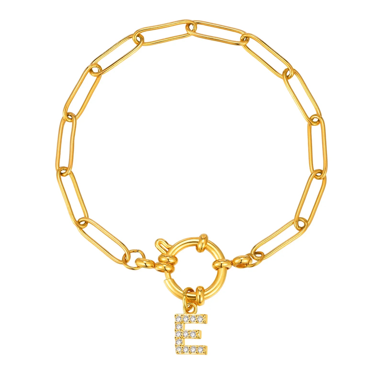 Gepersonaliseerde armband met initiaal e