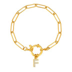 Gepersonaliseerde armband met initiaal f