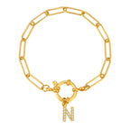 Gepersonaliseerde armband met initiaal n