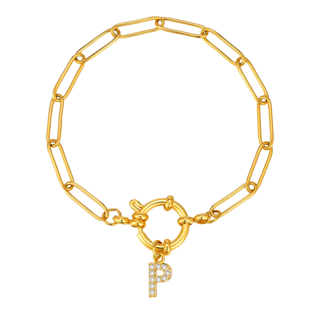 Gepersonaliseerde armband met initiaal p