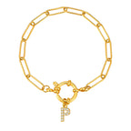 Gepersonaliseerde armband met initiaal p