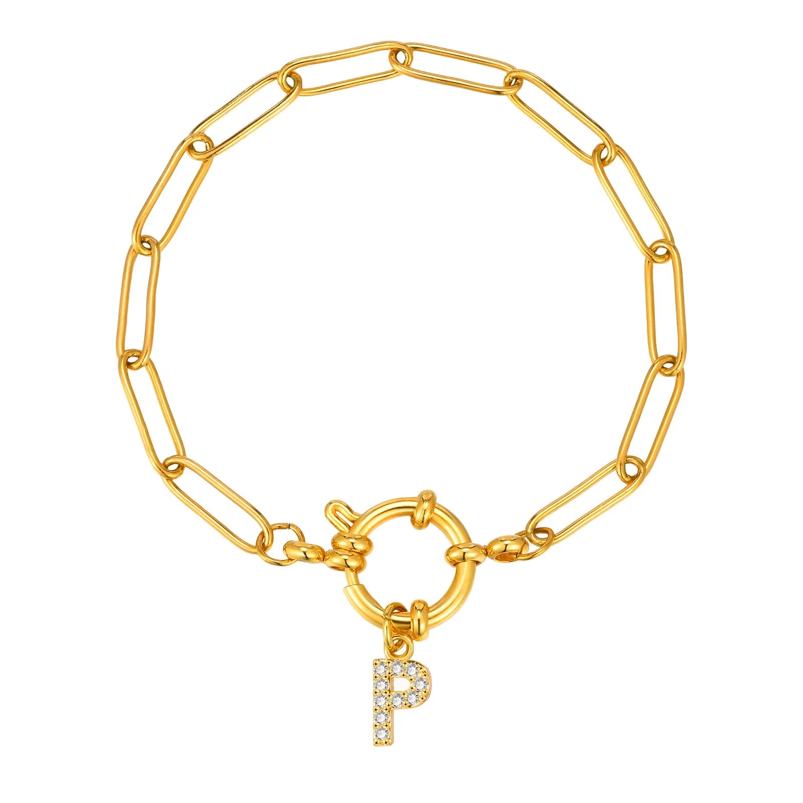 Gepersonaliseerde armband met initiaal p