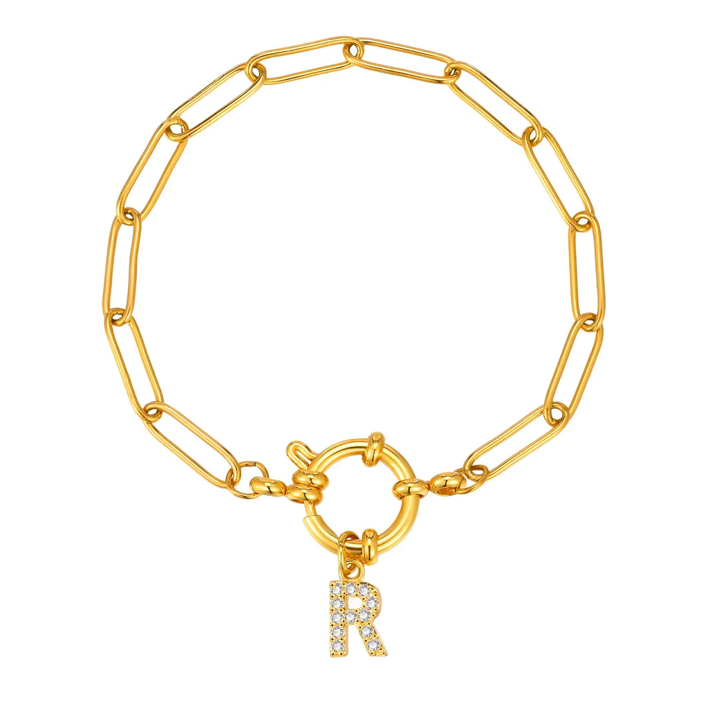 Gepersonaliseerde armband met initiaal r