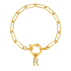 Gepersonaliseerde armband met initiaal r