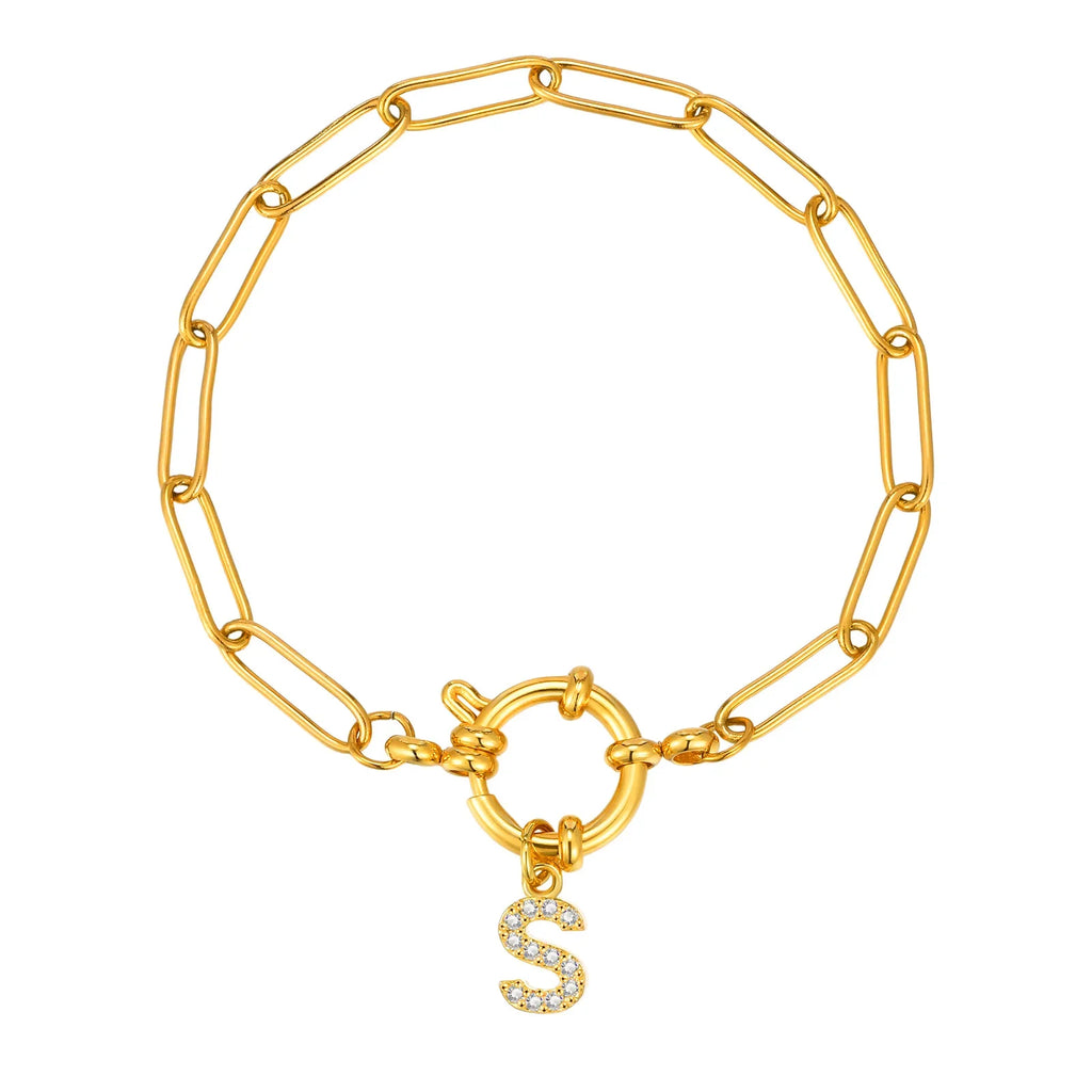 Gepersonaliseerde armband met initiaal s