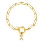 Gepersonaliseerde armband met initiaal x